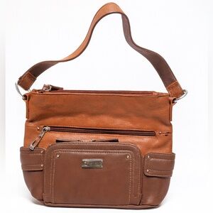 Stone Mountain‎ Accessories Two-Tone Brown Shoulder Bag